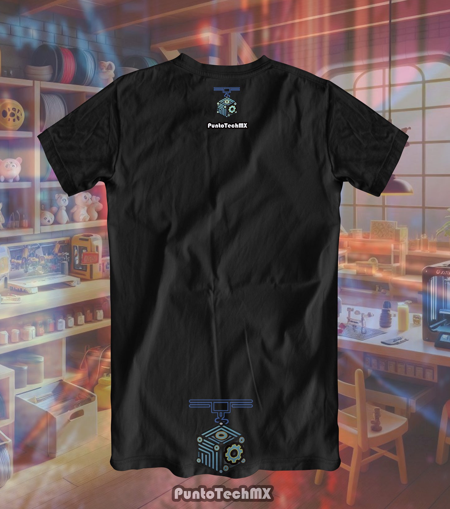 Playera "PuntoTechMX - Geometría Futurista"